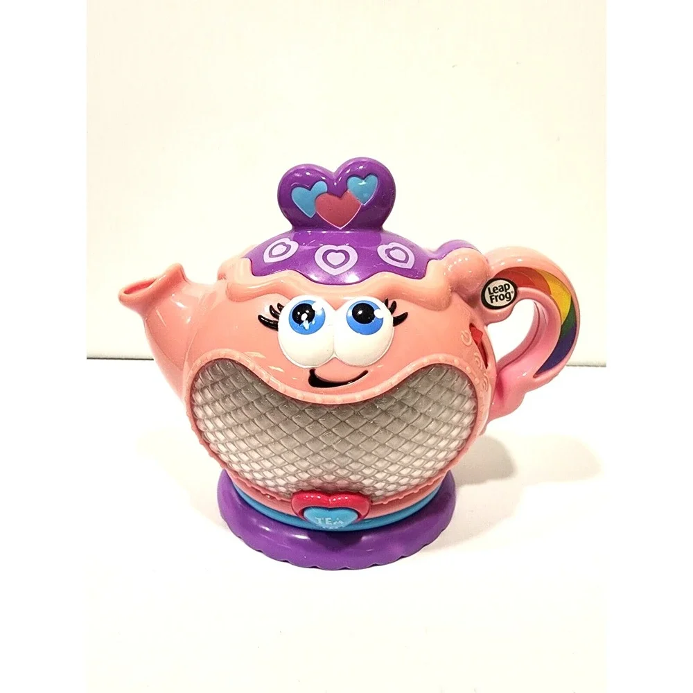 Leap Frog Musical Rainbow Tea Party Teapot/Kettle Light-Up 2018 Mirror Top